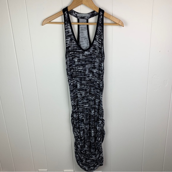 Athleta Racerback Ruched Asphalt Print Tee Dress Women’s Small - Picture 3 of 5